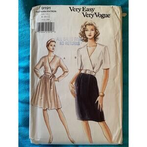 Vogue 9191 wrap dress pattern